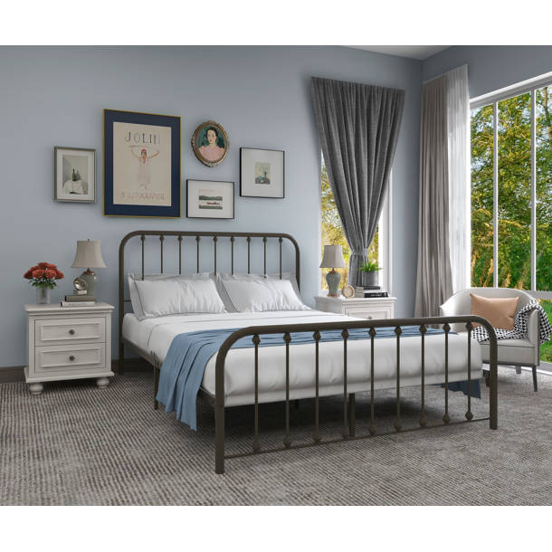 Andover Mills™ Ashburton 40" Standard Modernism Metal Bed Frame with
